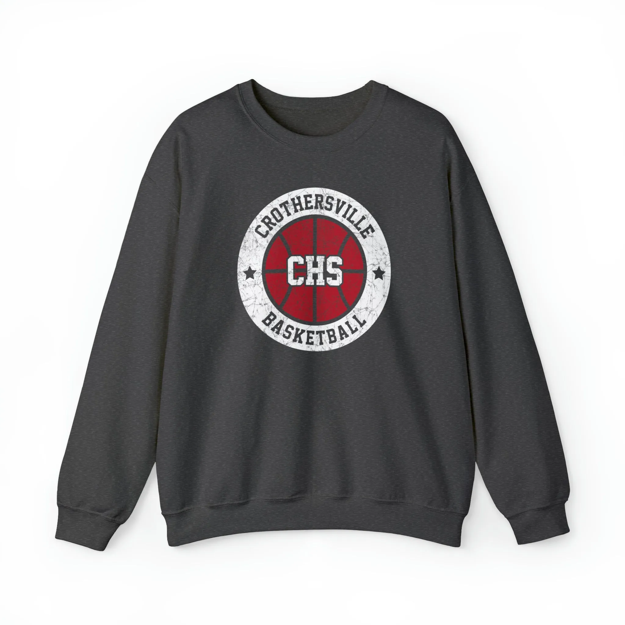 Vintage Crothersville Basketball Unisex Heavy Blend™ Crewneck Sweatshirt