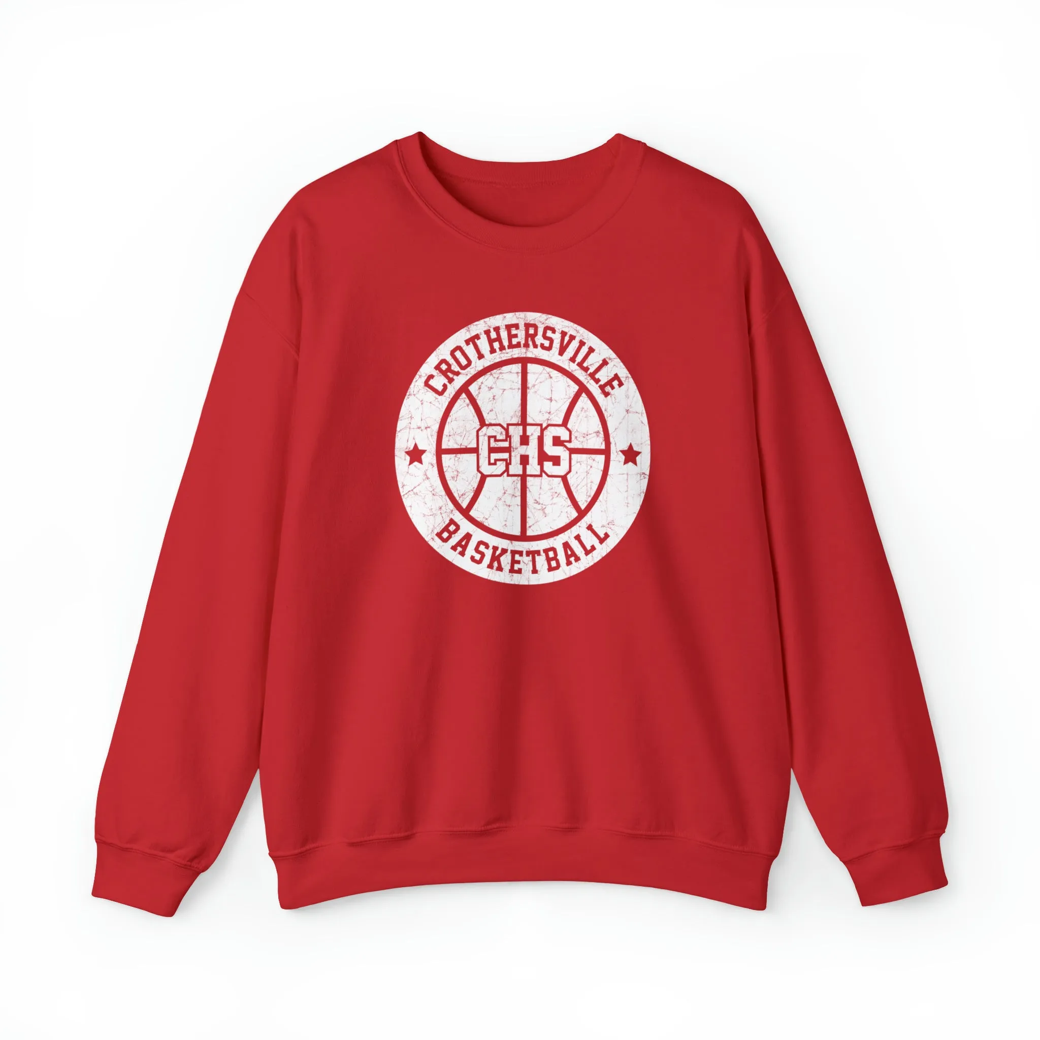 Vintage Crothersville Basketball Unisex Heavy Blend™ Crewneck Sweatshirt