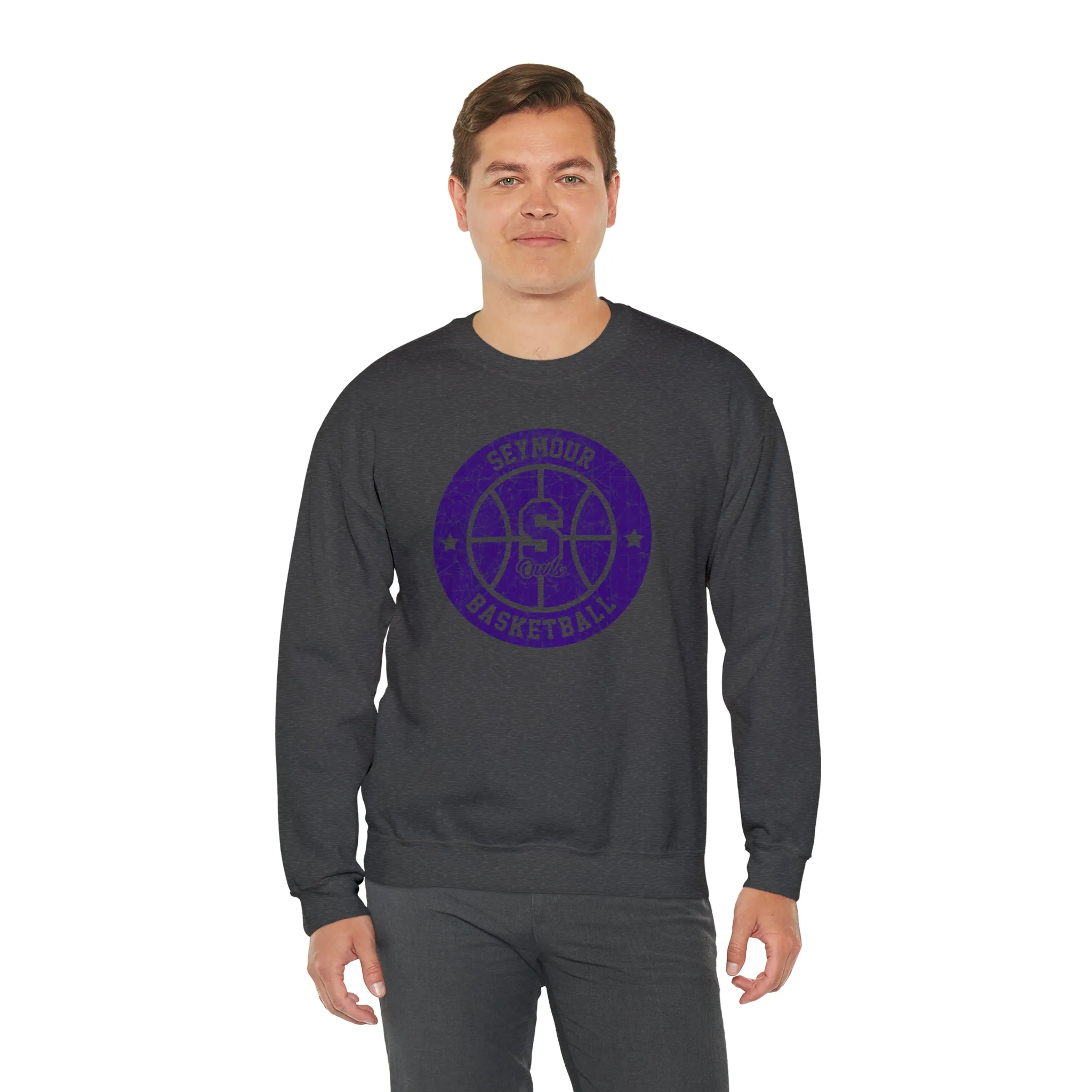 Vintage Seymour Basketball Unisex Heavy Blend™ Crewneck Sweatshirt