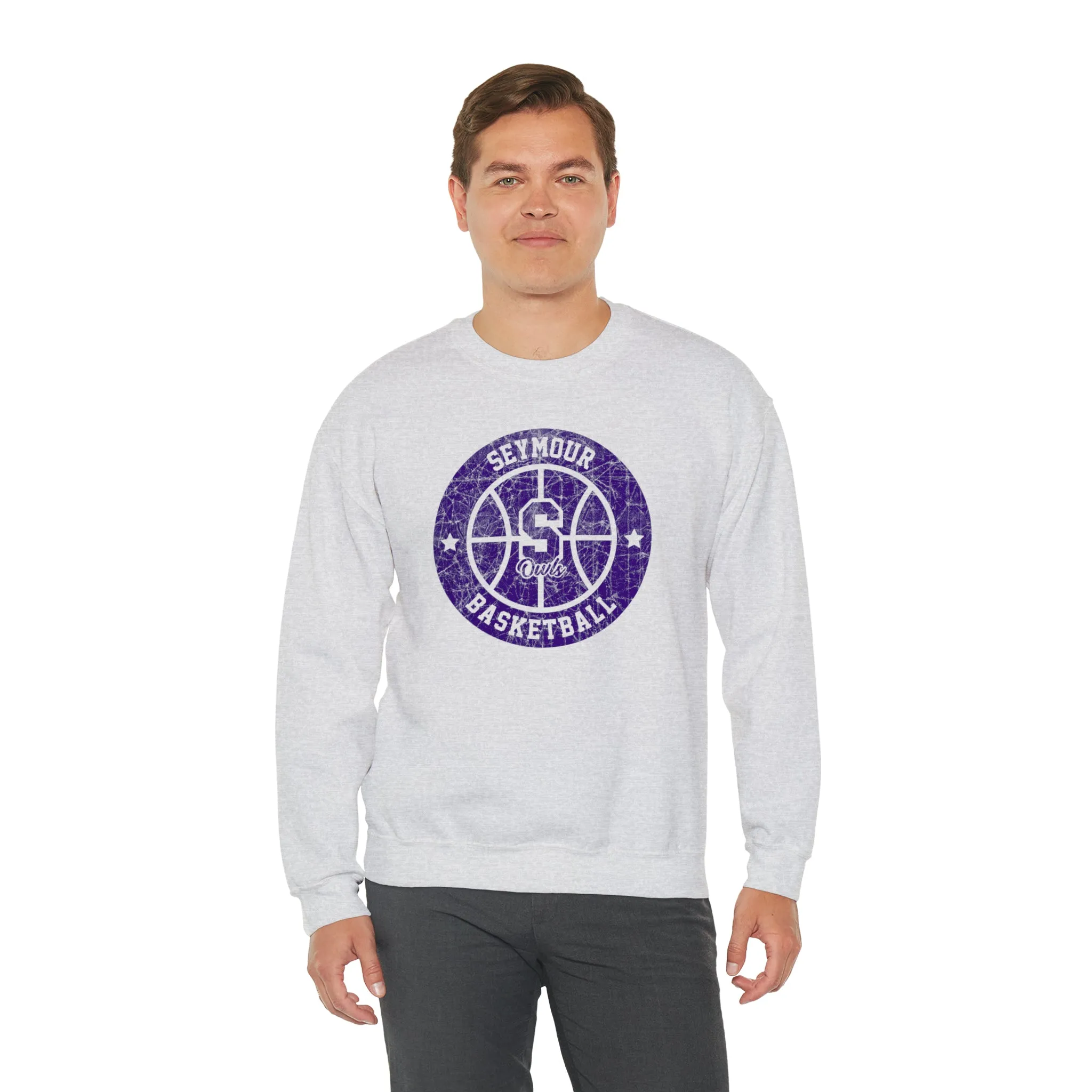 Vintage Seymour Basketball Unisex Heavy Blend™ Crewneck Sweatshirt