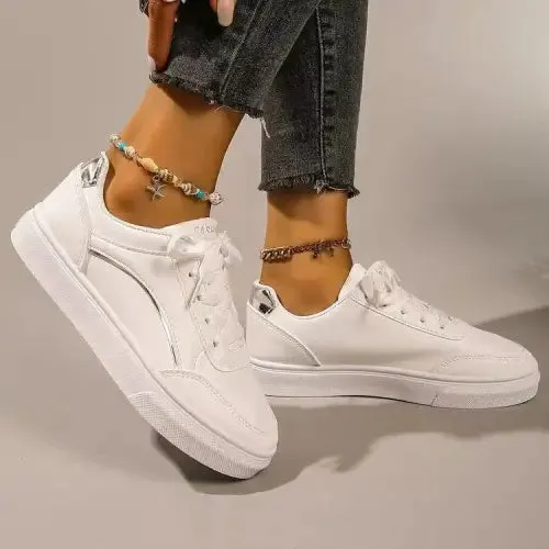White Leather Sneakers
