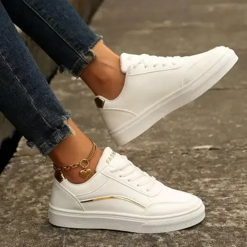 White Leather Sneakers