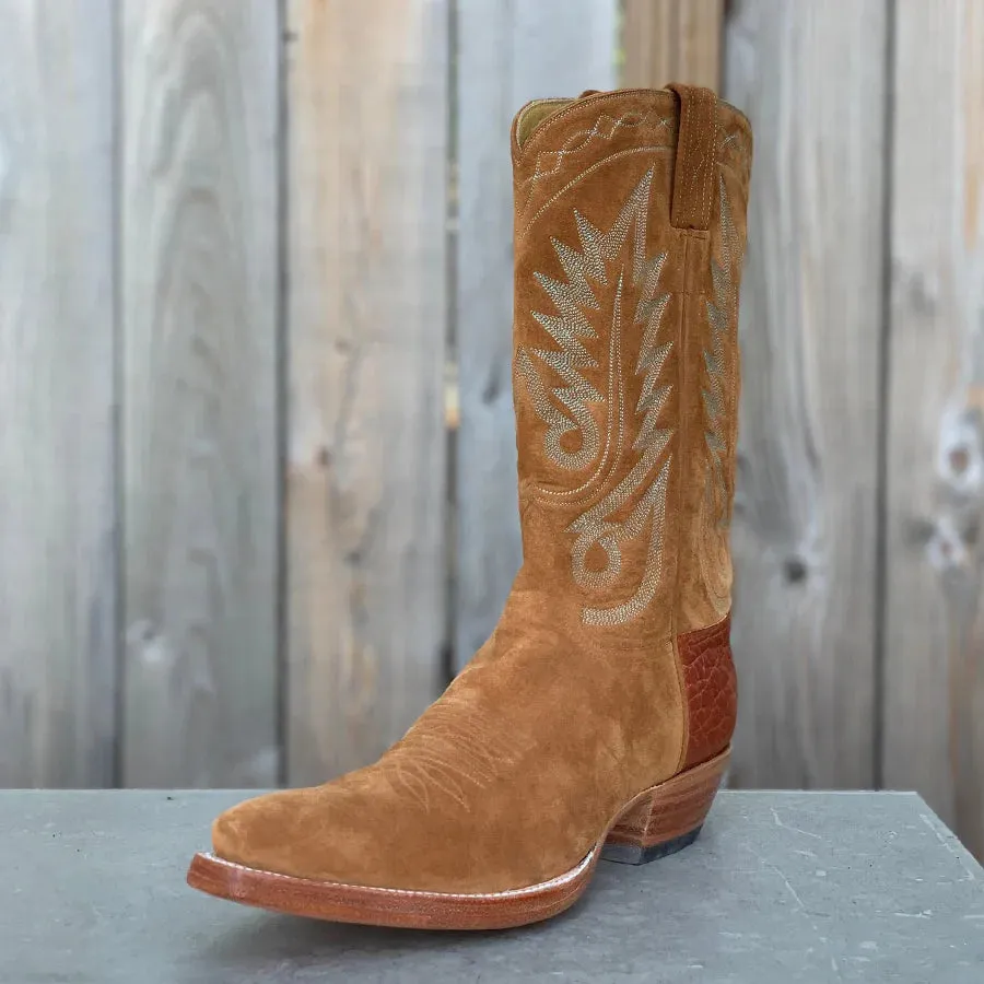 Women's Cinnamon Suede with Blue Stitch
