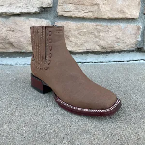 Women's Los Altos Taupe Nobuck Ankle Boots