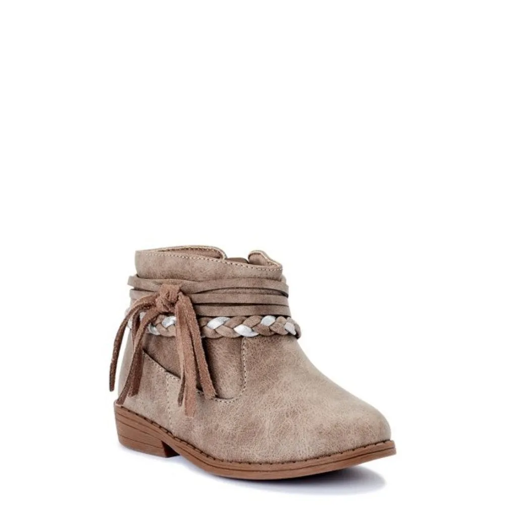 Wonder Nation Braided Tassel Fashion Cowboy Boot (Infant Girls)